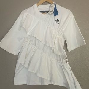 Adidas original x JKOO Ruffle Size Small Color White.